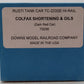 Downs Model RR TC-223SE S Gauge Colfax Shortening & Oils Tank #79256 VG/Box