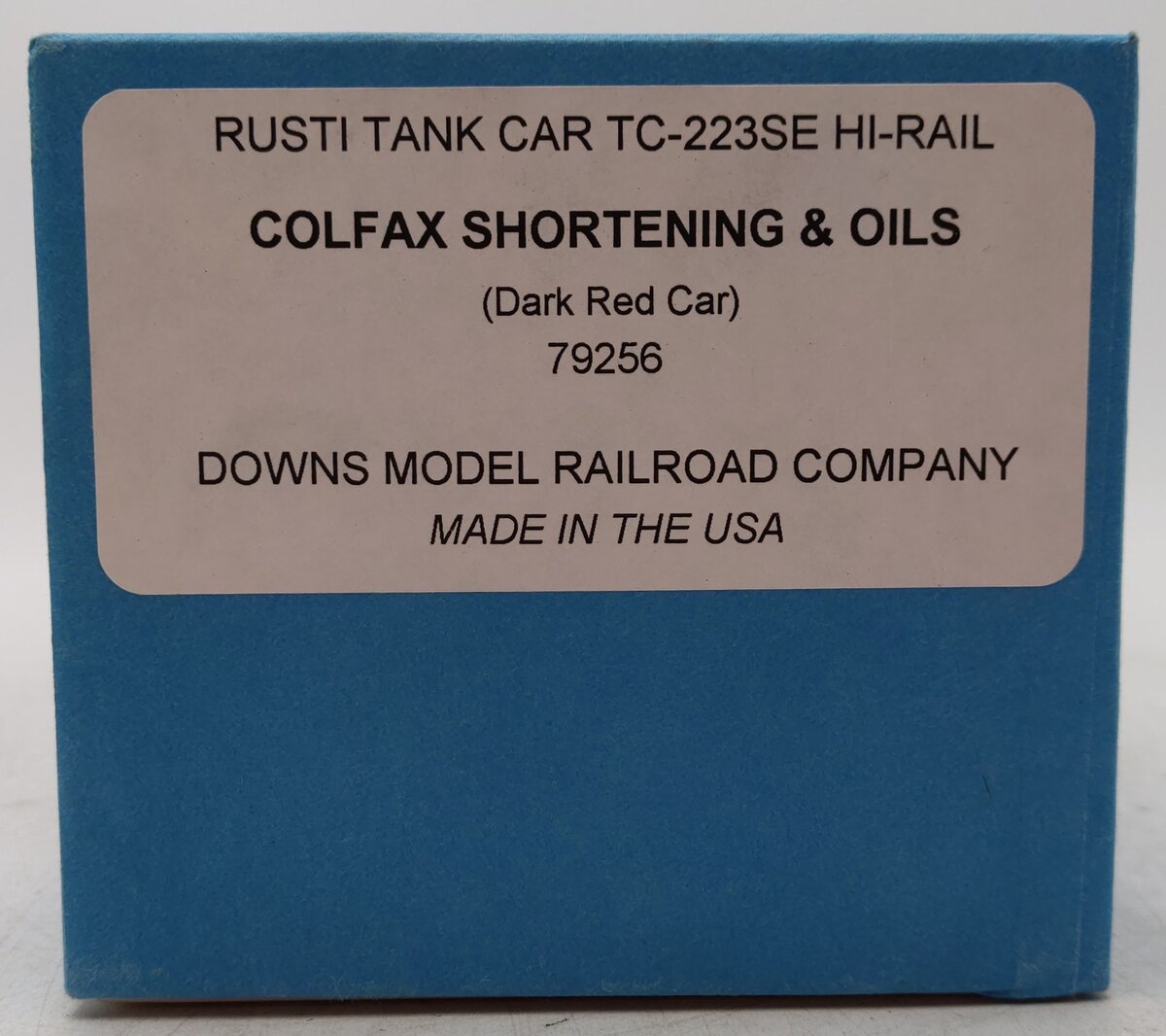 Downs Model RR TC-223SE S Gauge Colfax Shortening & Oils Tank #79256 VG/Box