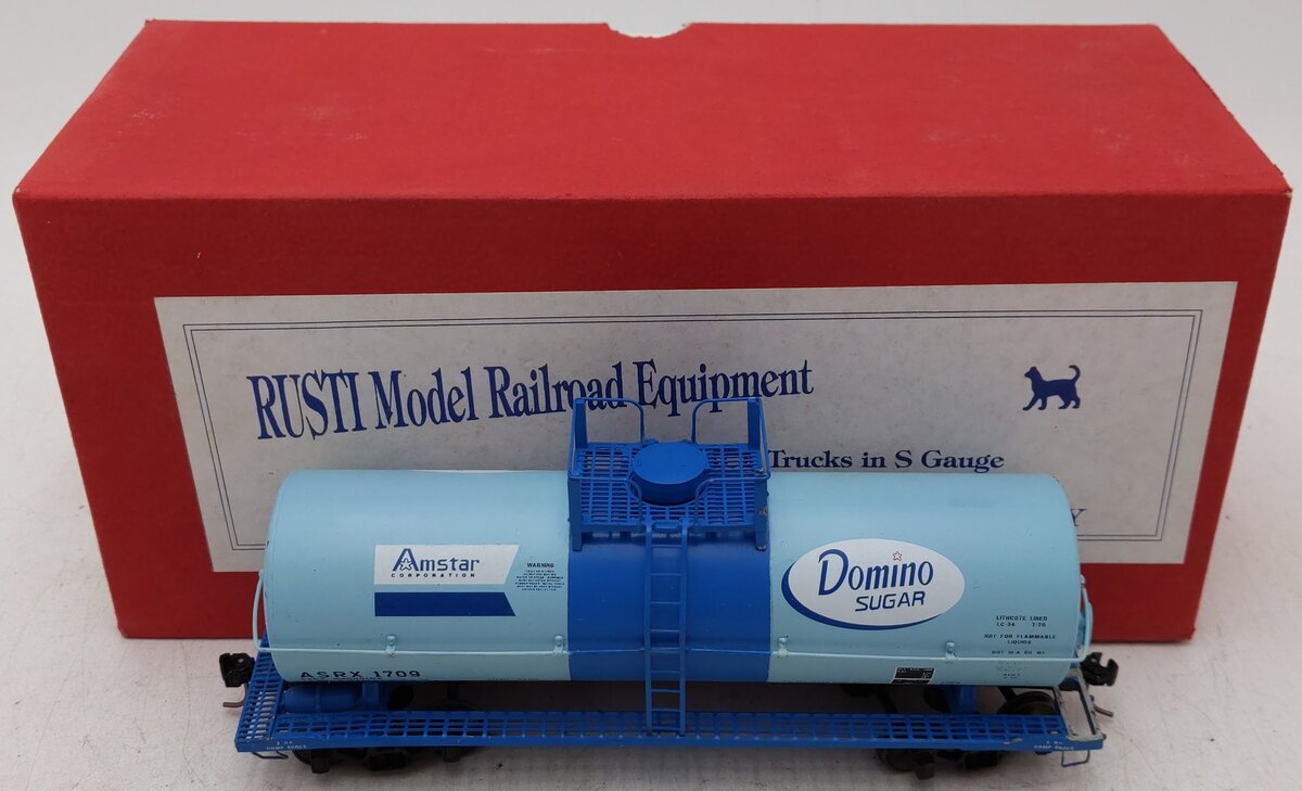 Downs Model RR TC-650 S Gauge Domino Sugar Tank Car #1709 VG/Box