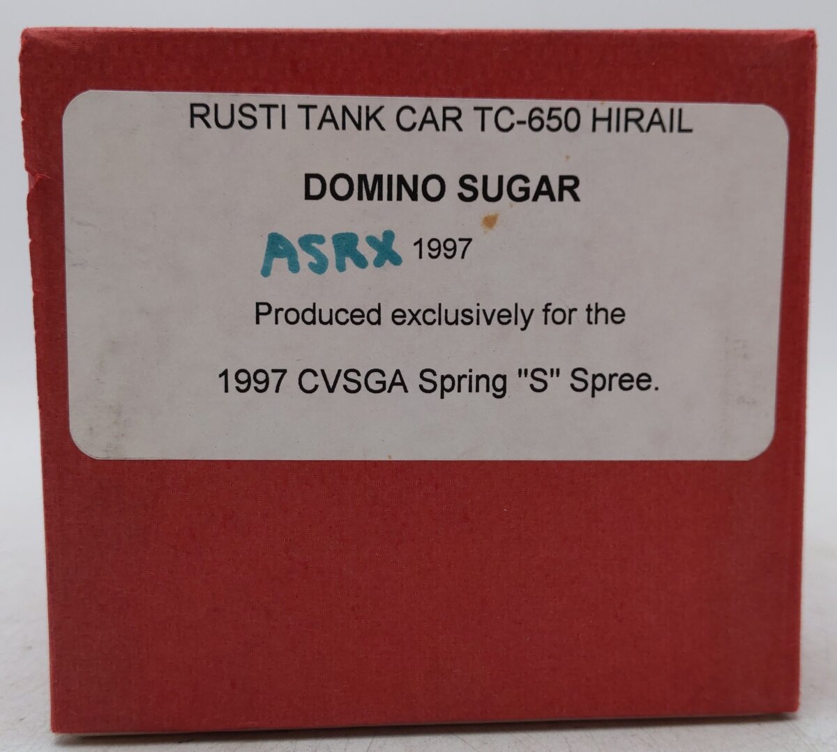 Downs Model RR TC-650 S Gauge Domino Sugar Tank Car #1997 VG/Box