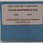 Downs Model RR TC-223 S Gauge Colfax Shortening & Oils Tank #79287 VG/Box