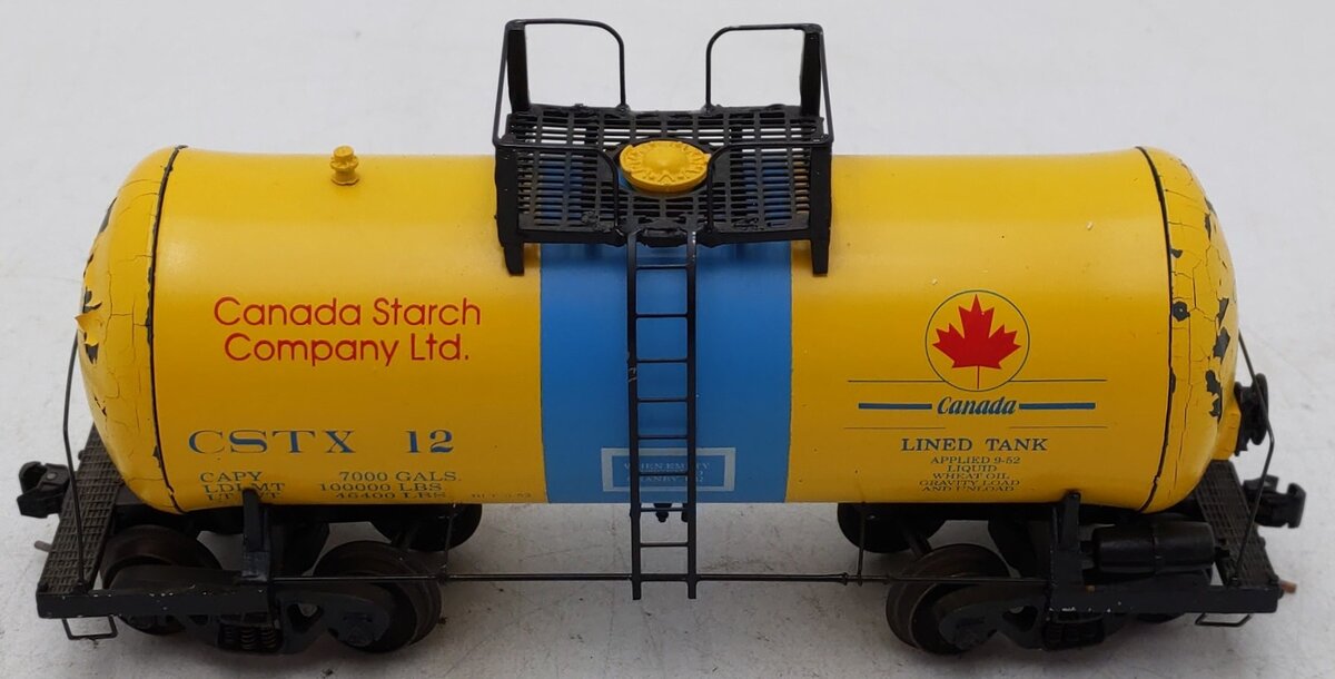 Downs Model RR S Gauge Canada Starch Limited Edition Tank Car #12/Box