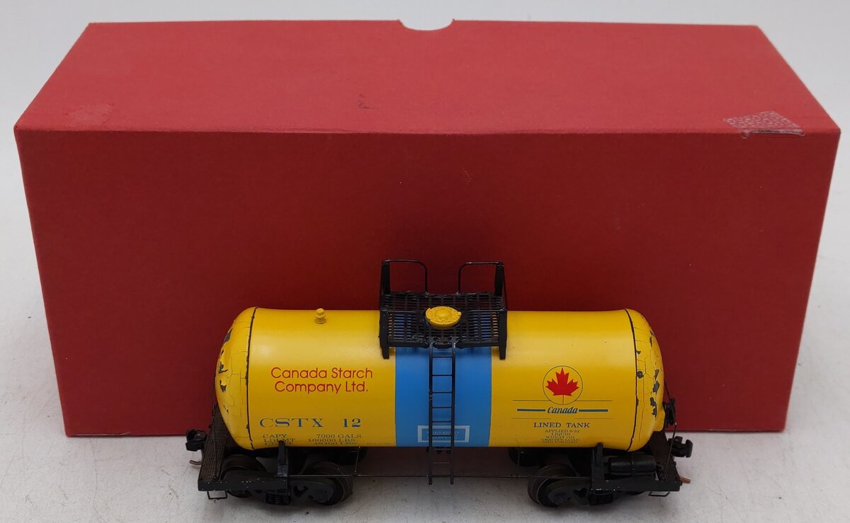 Downs Model RR S Gauge Canada Starch Limited Edition Tank Car #12/Box