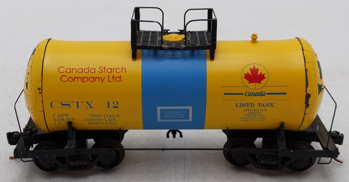 Downs Model RR S Gauge Canada Starch Limited Edition Tank Car #12/Box