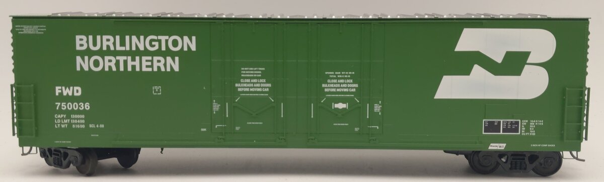 Des Plaines Hobbies SSA1804.3 S Scale Burlington Northern Evans Boxcar #750036 LN/Box