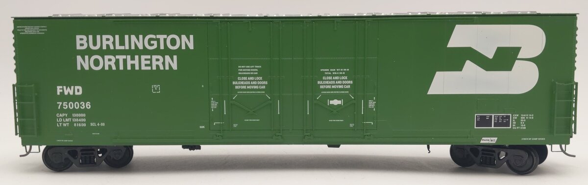 Des Plaines Hobbies SSA1804.3 S Scale Burlington Northern Evans Boxcar #750036 LN/Box