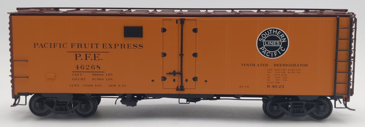 Des Plaines Hobbies SSA2302.1 S Gauge PFE Overland R-40-23 Reefer Car #46268 EX/Box