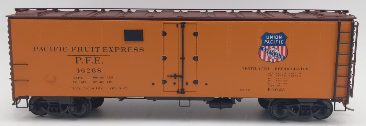 Des Plaines Hobbies SSA2302.1 S Gauge PFE Overland R-40-23 Reefer Car #46268 EX/Box