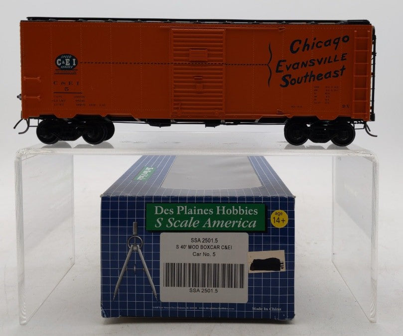 Des Plaines Hobbies SSA2501.5 S Chicago & Eastern Illinois 40' Mod Boxcar #5 LN/Box