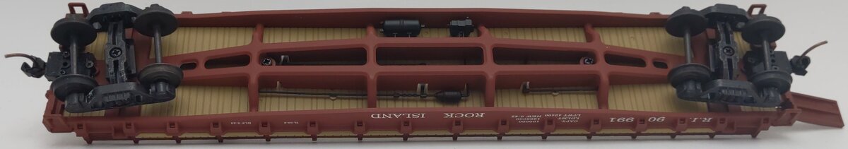 The Showcase Line 00180 S Scale TOFC Rock Island w/ RI Trailer LN/Box