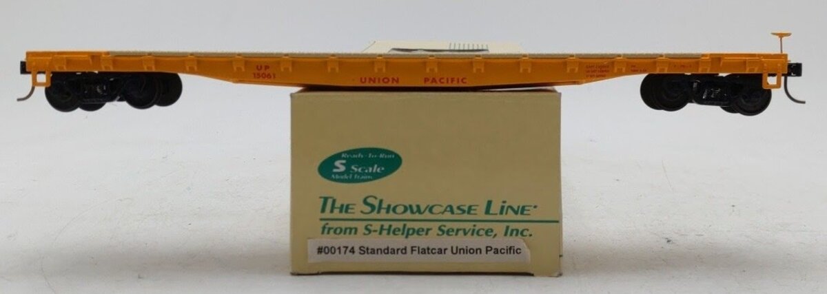 S-Helper 00174 S Scale Union Pacific Standard Flatcar #15061 LN/Box