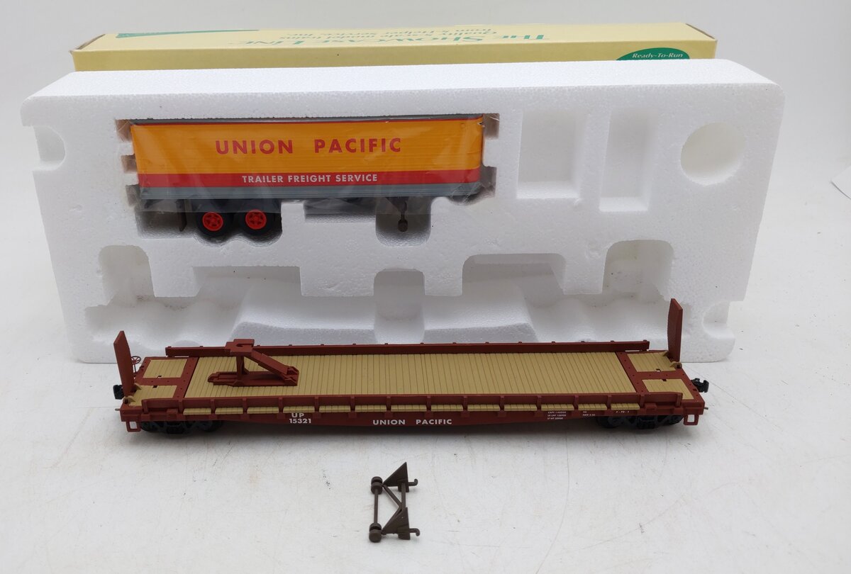 S-Helper 00184 O Gauge Union Pacific Flatcar With Union Pacific Trailer #15321 LN/Box