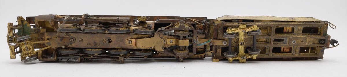 Generic Brass S Scale 4-8-2 Steam Locomotive VG