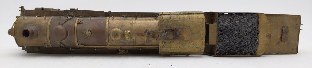 Generic Brass S Scale 4-8-2 Steam Locomotive VG