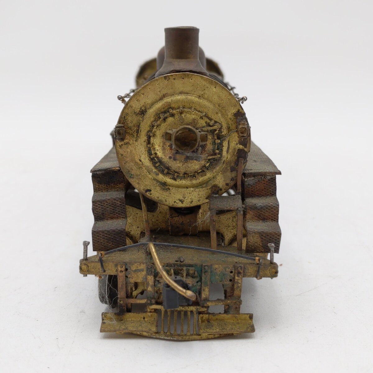 Generic Brass S Scale 4-8-2 Steam Locomotive VG