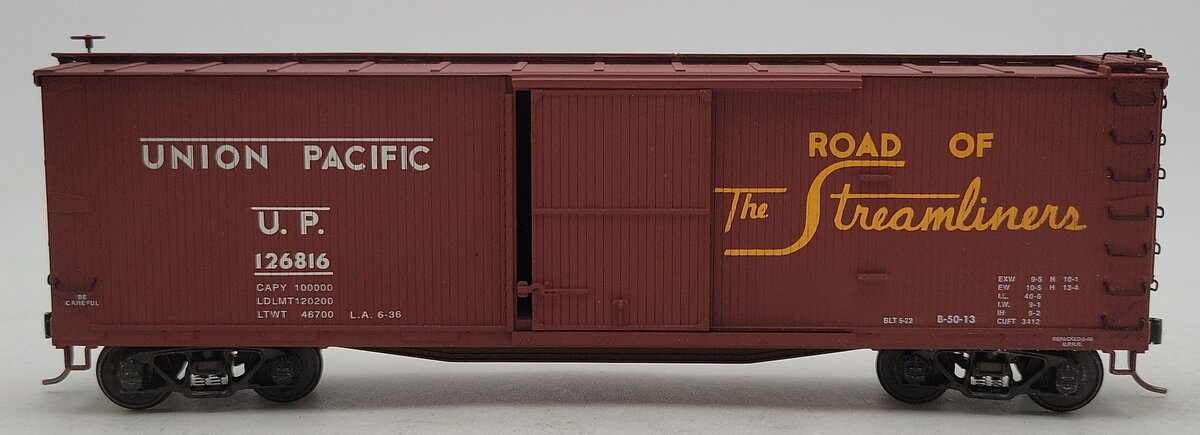 S-Helper 00550 S Scale Union Pacific Box Car #126816 LN/Box