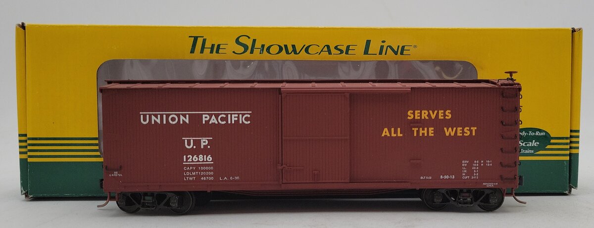S-Helper 00550 S Scale Union Pacific Box Car #126816 LN/Box