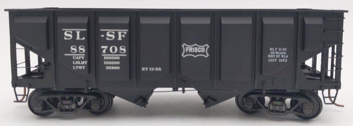 S-Helper 00989 S Gauge St. Louis San Francisco "Frisco" 2-Bay hopper car #88708 EX/Box