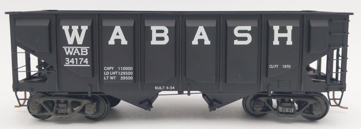 S-Helper 00999 S Gauge Wabash 2-Bay Hopper Car #34174 EX/Box