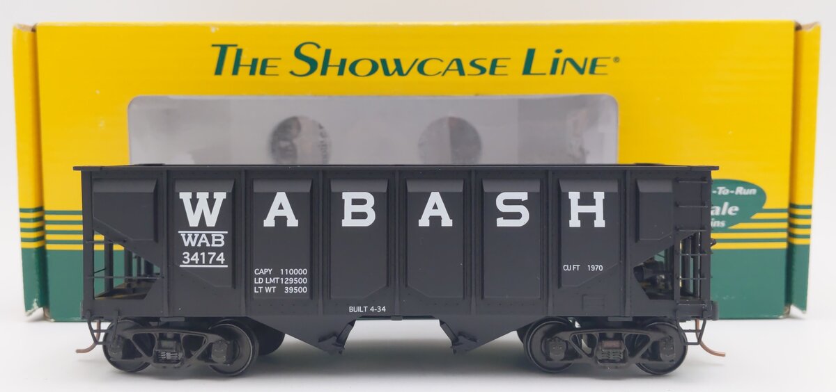 S-Helper 00999 S Gauge Wabash 2-Bay Hopper Car #34174 EX/Box