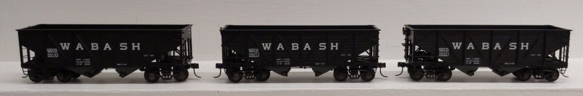 S-Helper 00782 S Scale Wabash 3 Car Hopper Set LN/Box