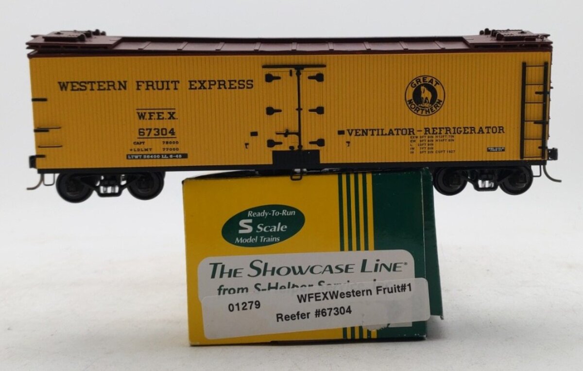 S-Helper Service 01279 S Scale Western Fruit Express Reefer Car #67304 LN/Box