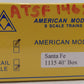 American Models 1115 S Scale Santa Fe 40' Box Car #146217 EX/Box