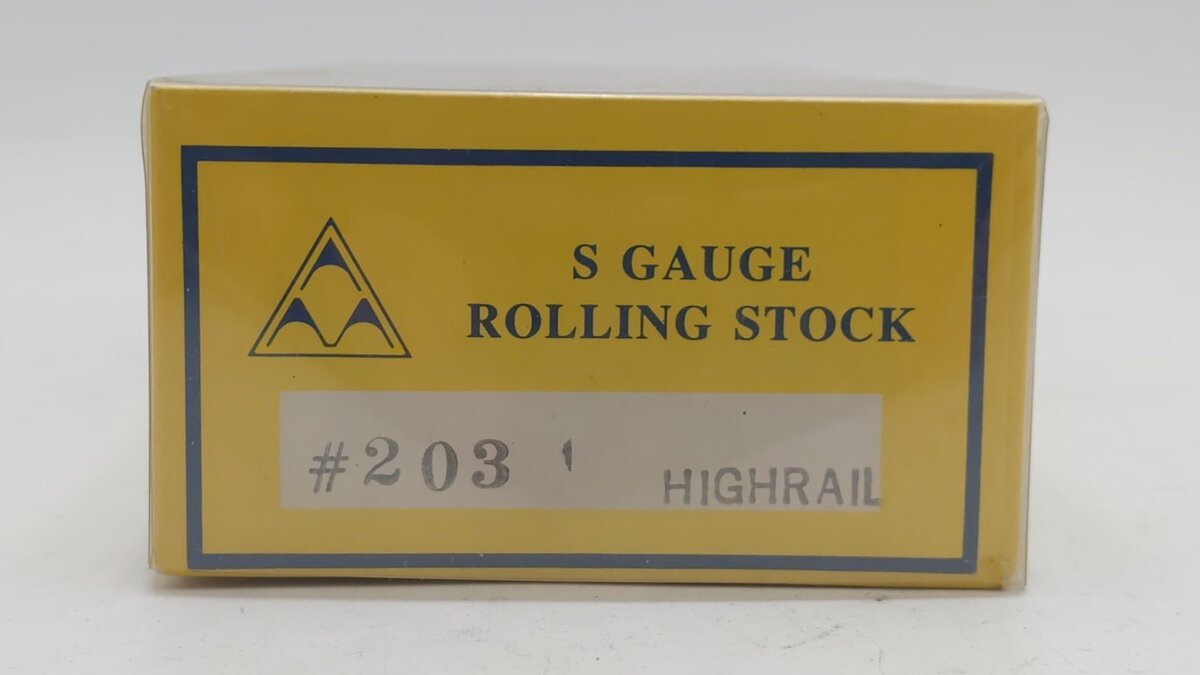 American Models 203 S Scale ART Hi-Rail Boxcar Kit #26883 LN/Box