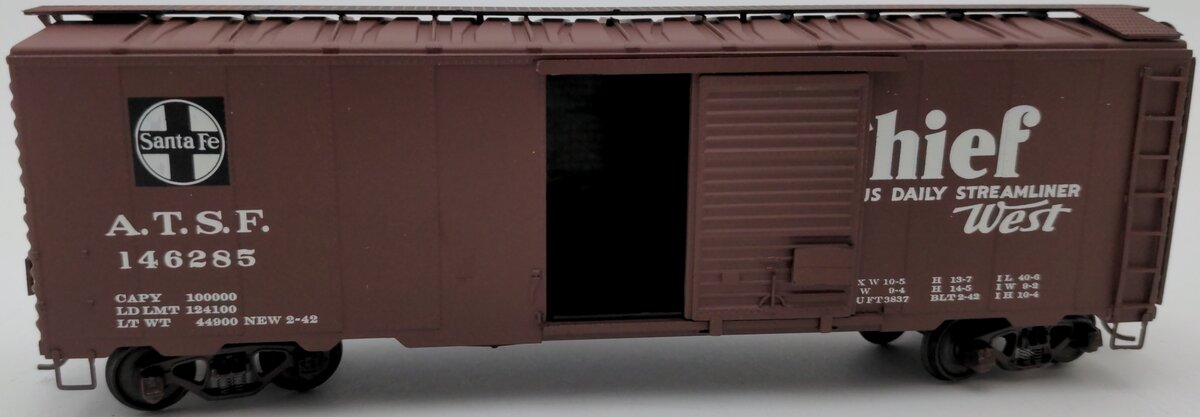 American Models 115 S Scale Santa Fe Box Car #146285 EX/Box