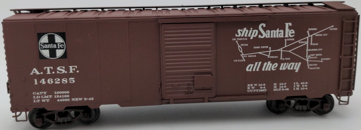 American Models 115 S Scale Santa Fe Box Car #146285 EX/Box