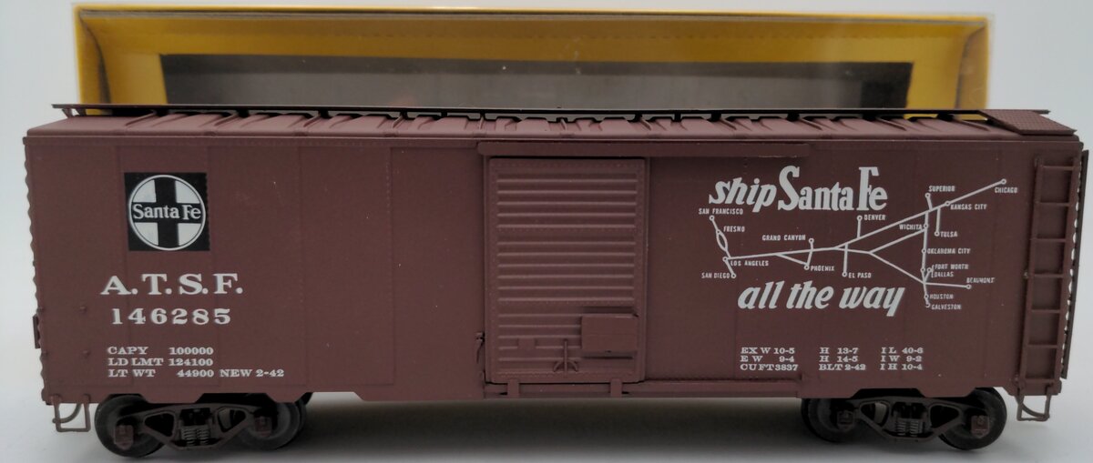 American Models 115 S Scale Santa Fe Box Car #146285 EX/Box