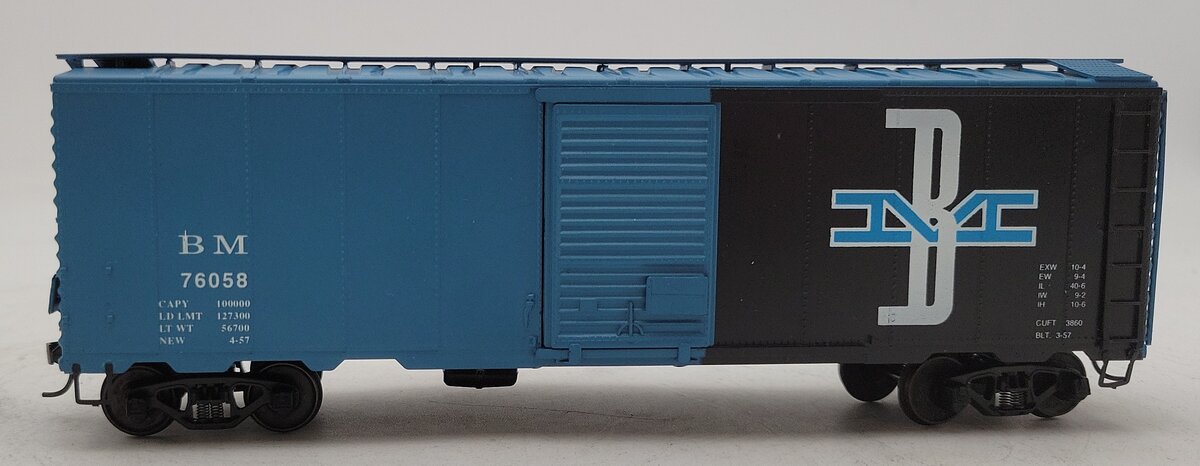 American Models 1148 S Scale Boston and Maine 40' Box Car #76058 EX/Box