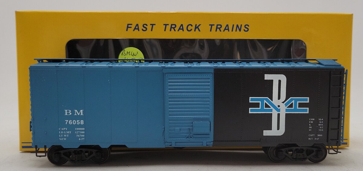 American Models 1148 S Scale Boston and Maine 40' Box Car #76058 EX/Box