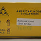 American Models 1148 S Scale Boston and Maine 40' Box Car #76058 EX/Box