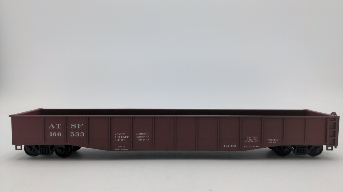 American Models 419 S Scale Santa Fe Gondola w/o Load #166533 EX/Box