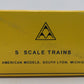 American Models 5007 S Scale Burlington Northern ACF 50' Ribside Box Car #121539 EX/Box