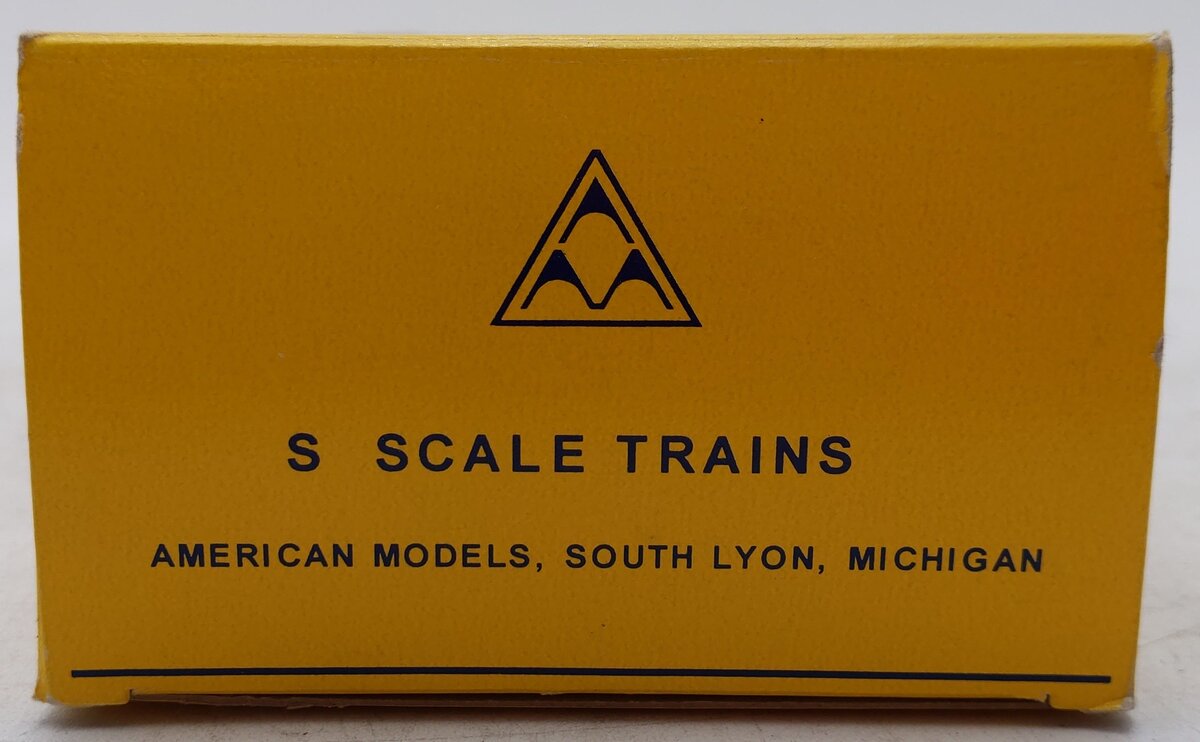 American Models 6018-TK S Gauge Santa Fe 46' Flatcar w/ Army Tank EX/Box