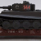 American Models 6018-TK S Gauge Santa Fe 46' Flatcar w/ Army Tank EX/Box