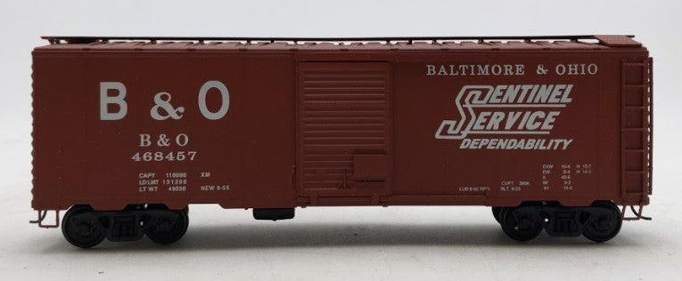 American Models 1151 S Scale Baltimore & Ohio 40' Boxcar #468457 EX/Box