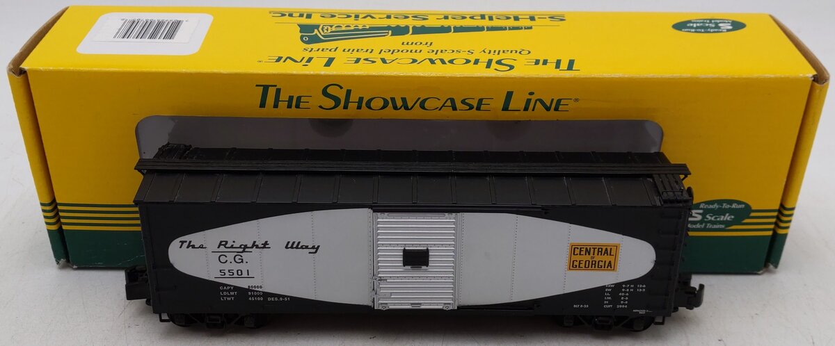 S-Helper Service 00709 S Central Of Georgia 40' Steel Re-Built Boxcar #5501 EX/Box