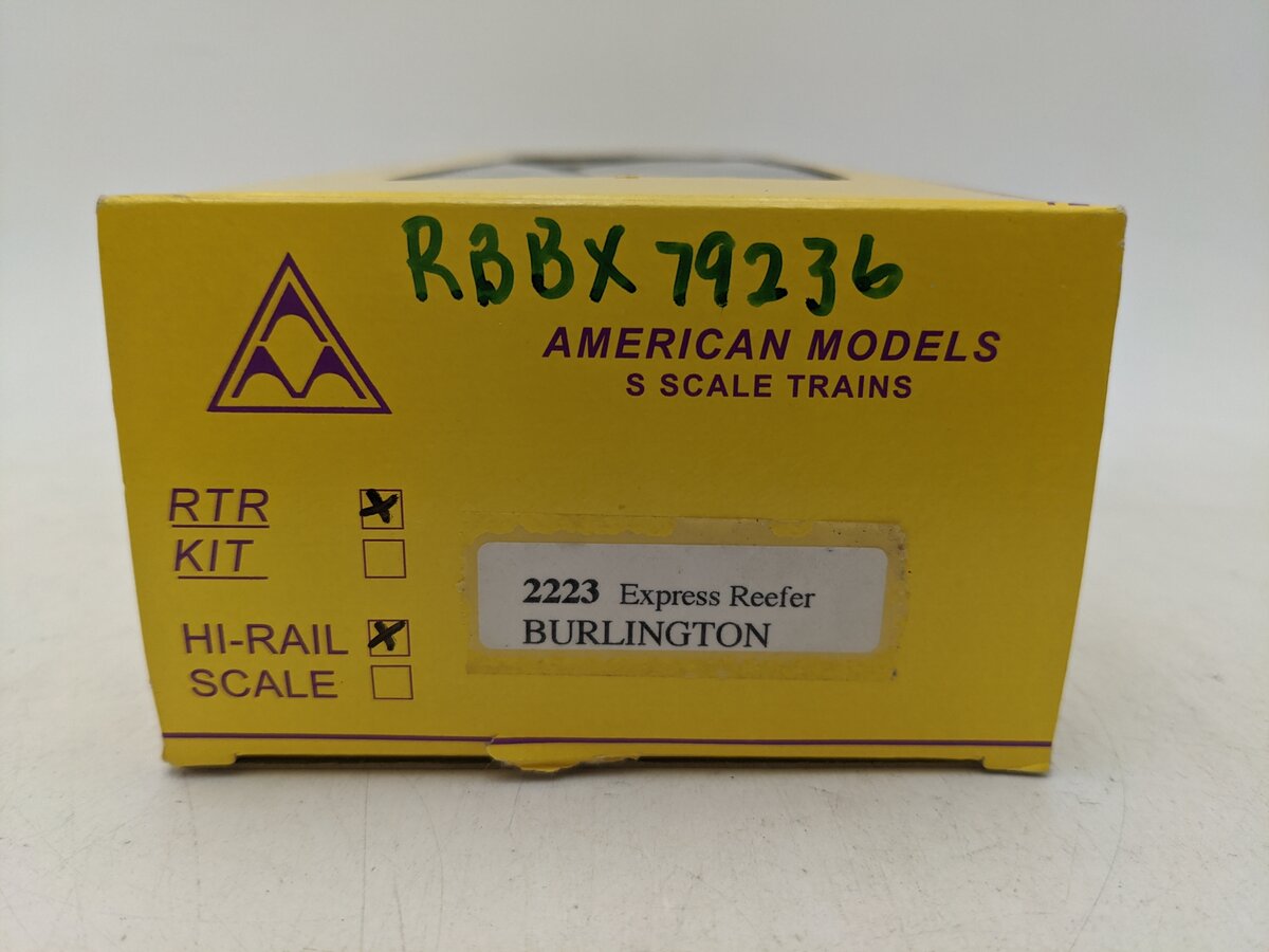 American Models 2223 S Burlington Express Reefer #79236-Scale EX/Box