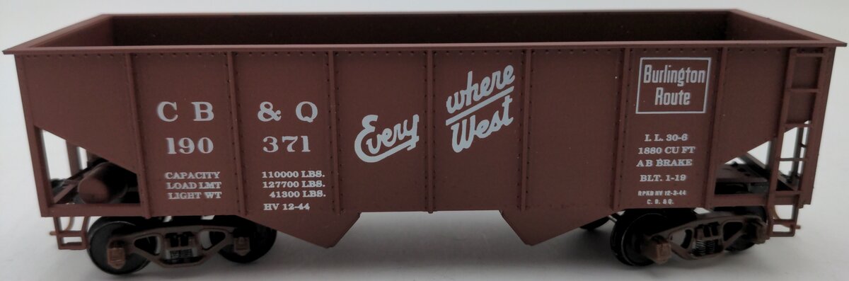 American Models 315 S CB&Q 2-Bay Hopper #190371 LN/Box