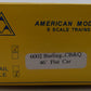 American Models 6002 S Scale RTR Burlington Flatcar #91453 LN/Box