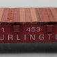 American Models 6002 S Scale RTR Burlington Flatcar #91453 LN/Box