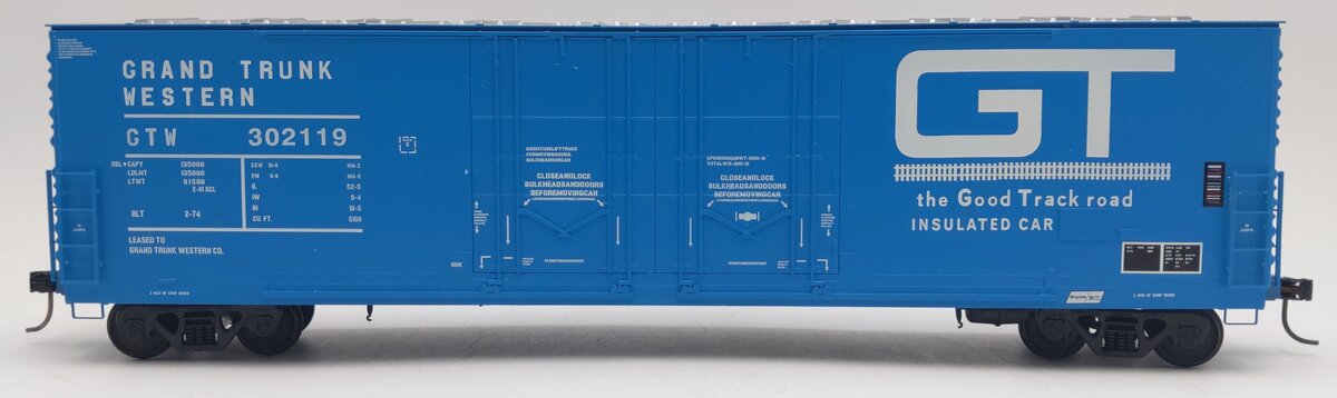 Des Plaines Hobbies 1807.1 HO Grand Truck Western Evans Boxcar #302119 EX/Box