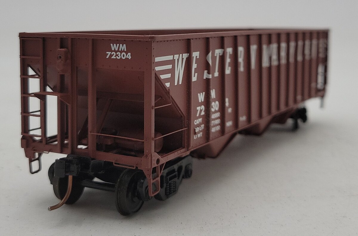 Des Plaines Hobbies 15142 S Scale Western Maryland 3-Bay Hopper #72304 LN/Box