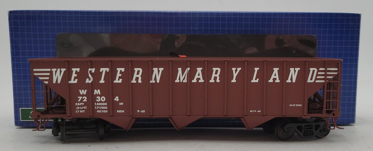 Des Plaines Hobbies 15142 S Scale Western Maryland 3-Bay Hopper #72304 LN/Box