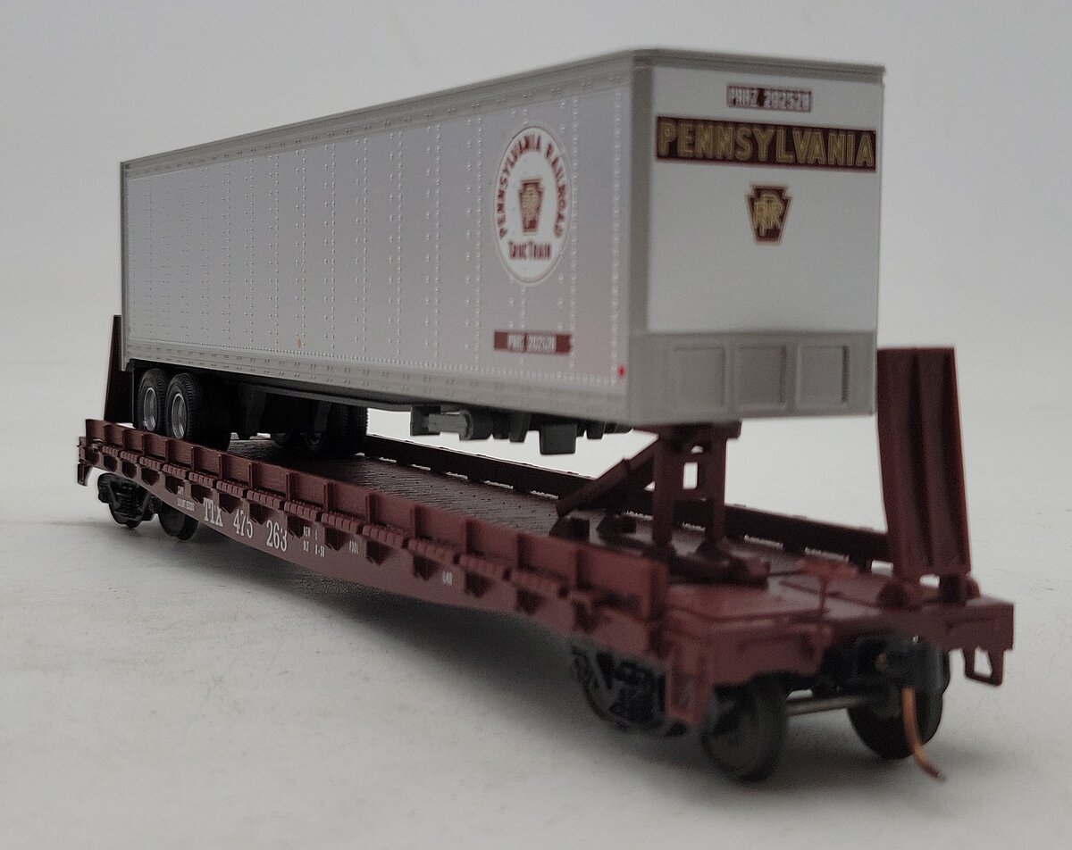 MTH 35-76013 S Pennsylvania Flat Car with 48’ Trailer #475263