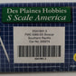 Des Plaines Hobbies 1901.3 S Scale Southern pacific Boxcar #245074 EX/Box