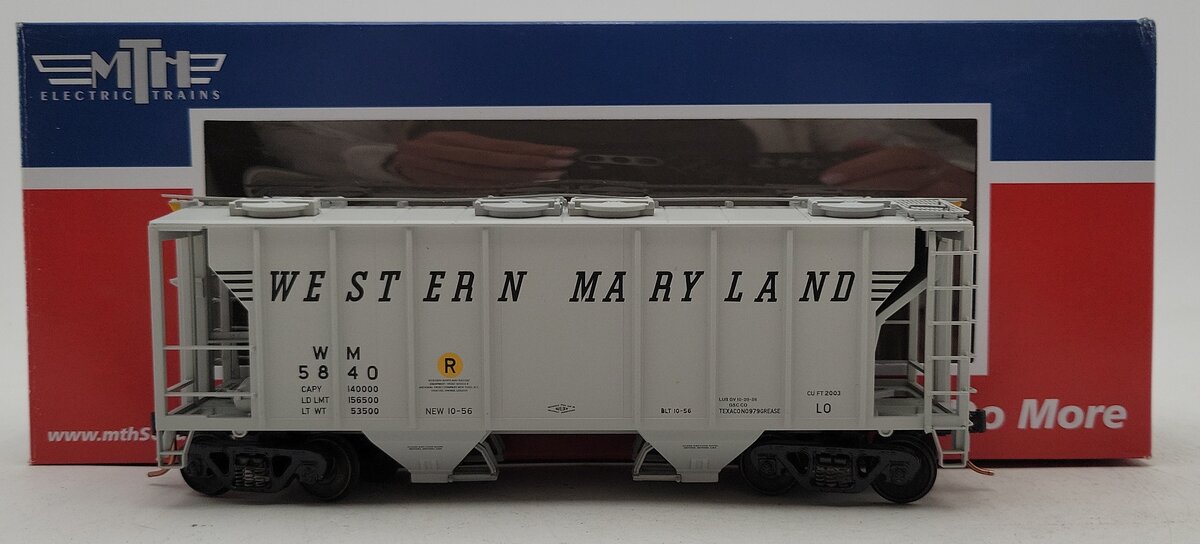 MTH 35-75048 S Western Maryland Ps-2 Covered Hopper Car #5840 LN/Box